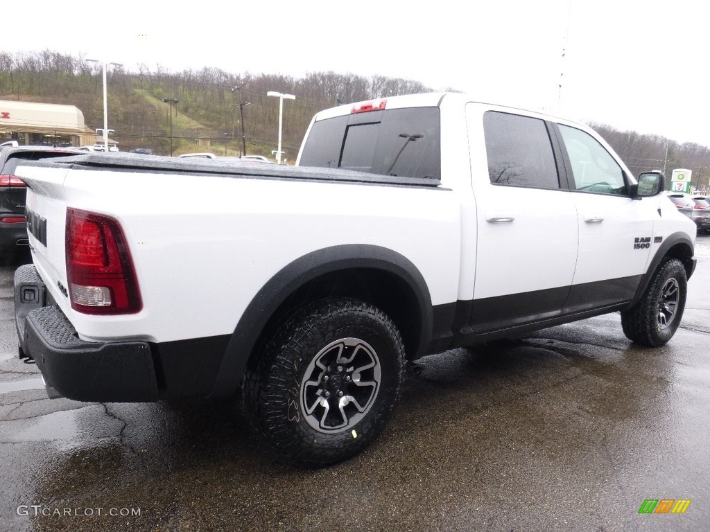 2016 1500 Rebel Crew Cab 4x4 - Bright White / Rebel Theme Red/Black photo #5