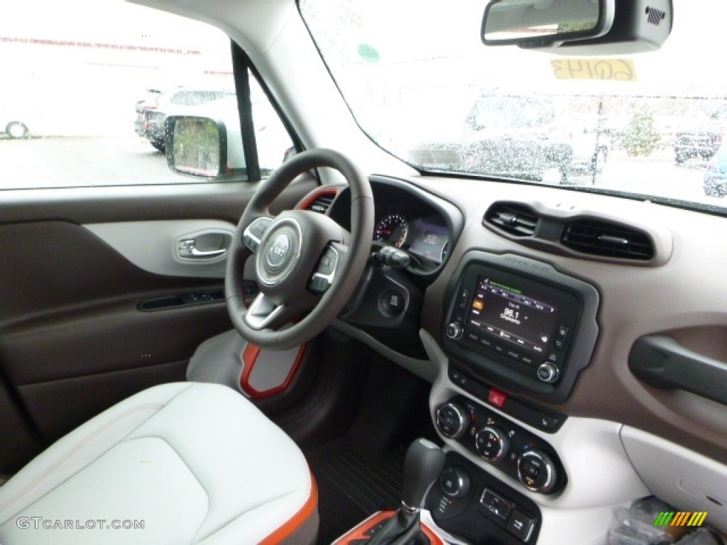 2016 Renegade Limited 4x4 - Alpine White / Bark Brown/Ski Grey photo #11