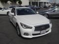 2015 Moonlight White Infiniti Q50 3.7  photo #3