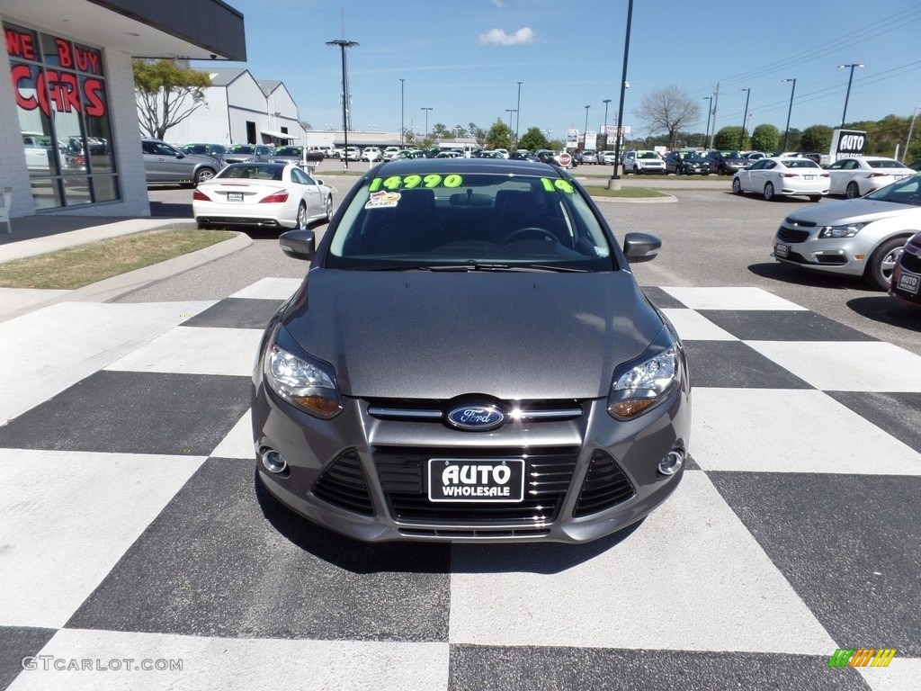 2014 Focus Titanium Sedan - Sterling Gray / Charcoal Black photo #2