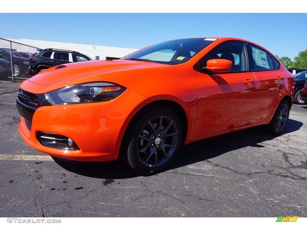 2016 Dart SXT Rallye - Go Mango / Black/Light Tungsten photo #1