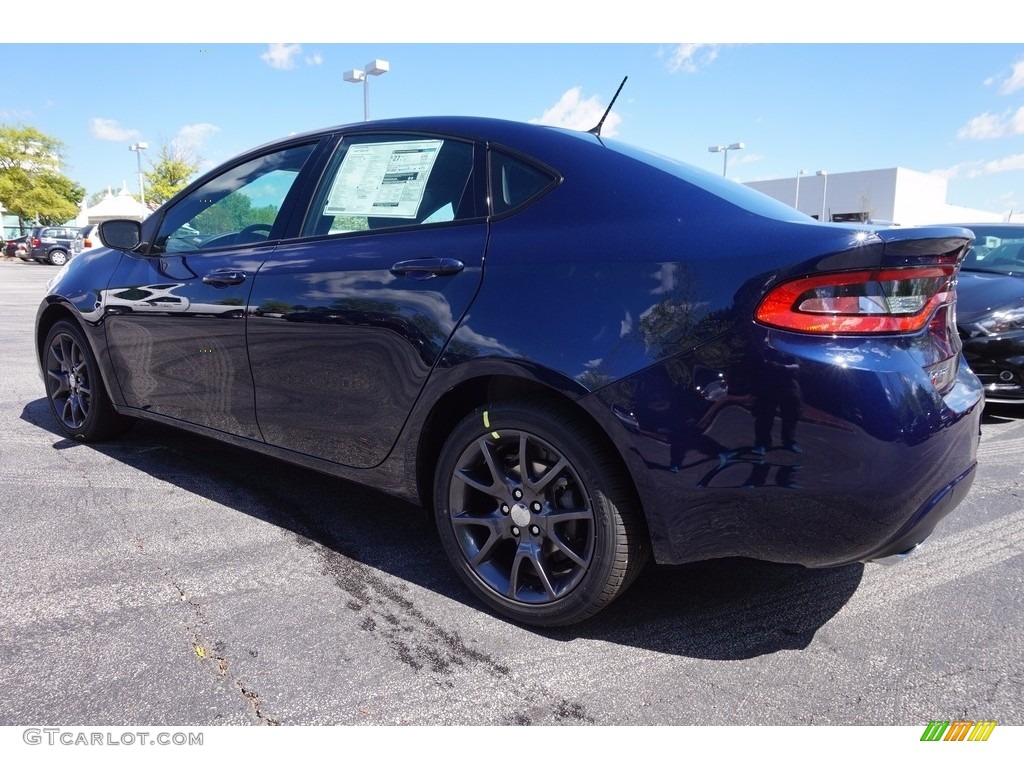 2016 Dart SXT Rallye - True Blue Pearl / Black/Light Tungsten photo #2