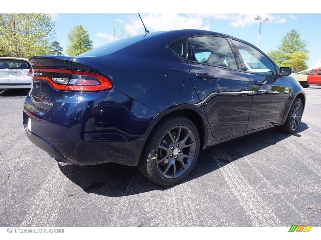 2016 Dart SXT Rallye - True Blue Pearl / Black/Light Tungsten photo #3