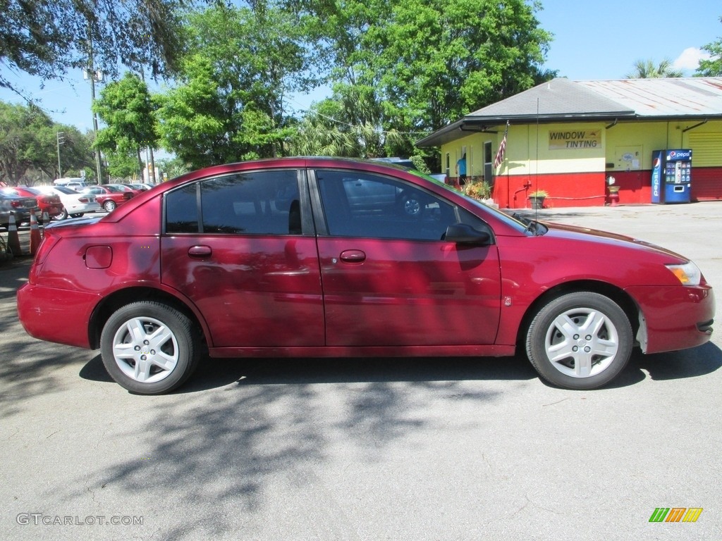 2007 ION 2 Sedan - Berry Red / Gray photo #2