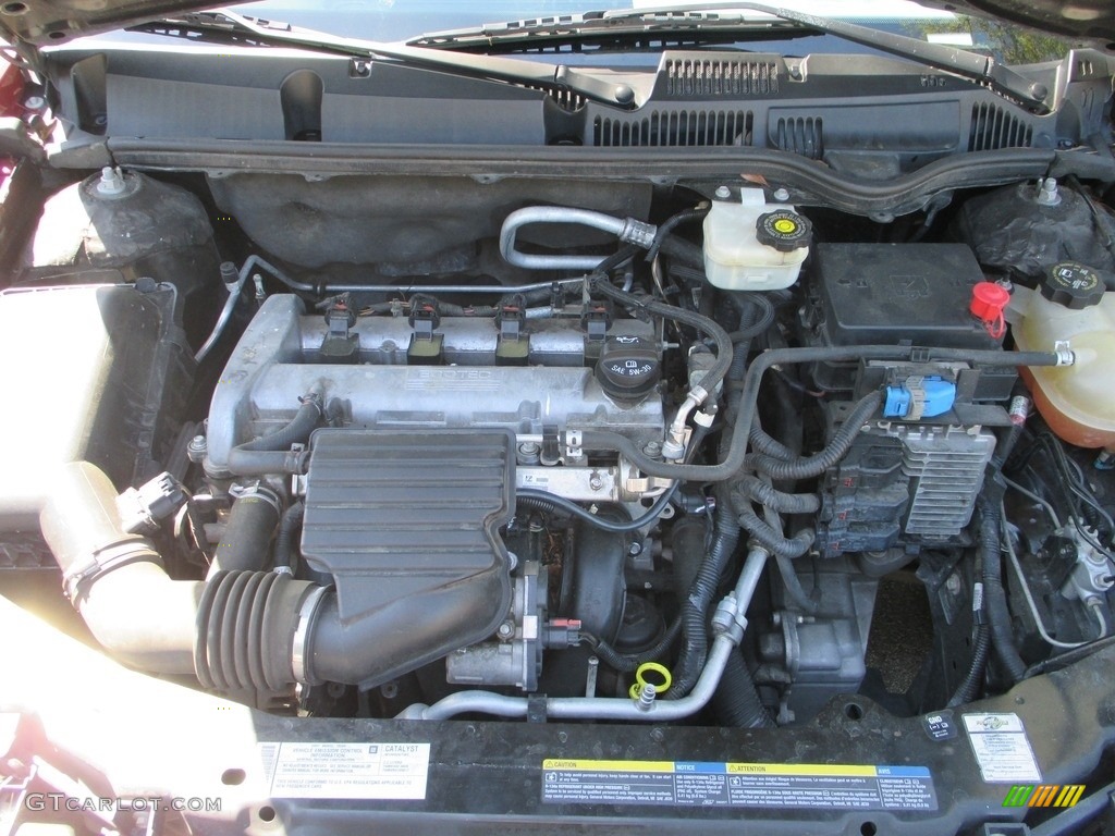 2007 ION 2 Sedan - Berry Red / Gray photo #16