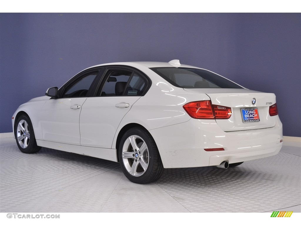 2013 3 Series 320i Sedan - Alpine White / Black photo #5