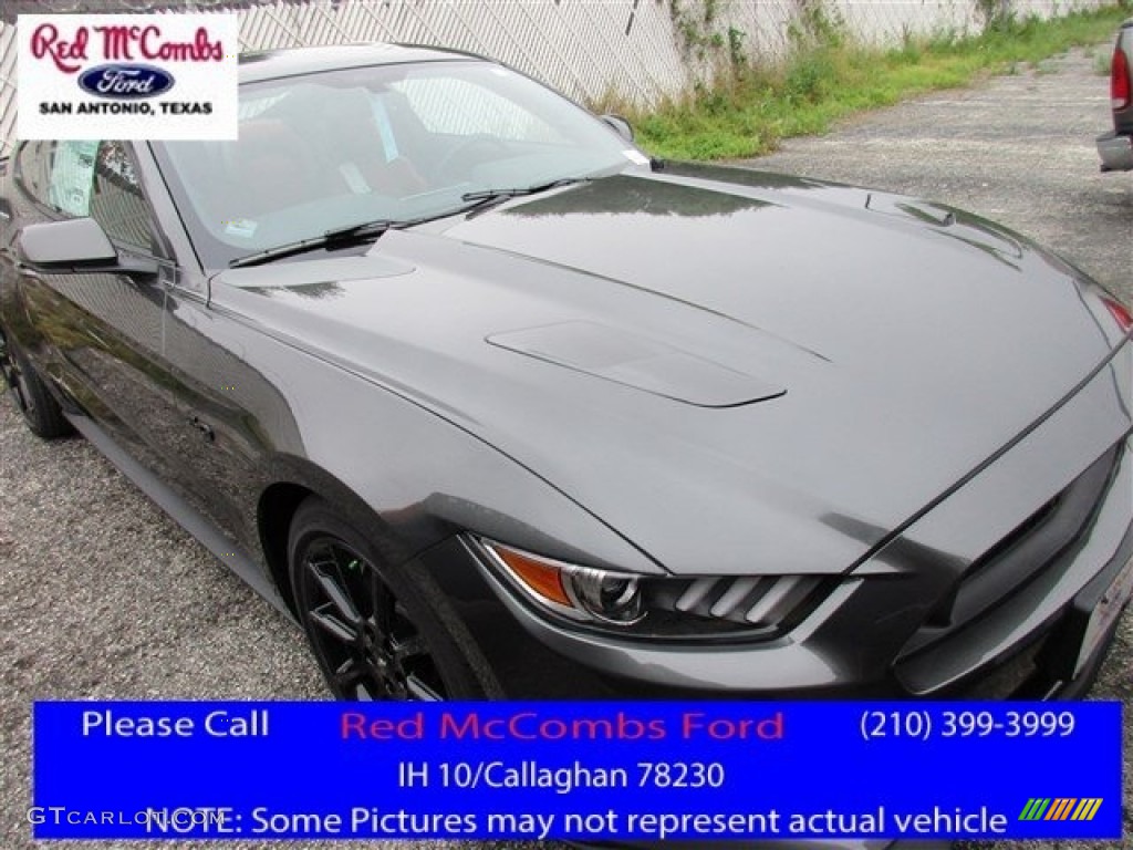 2016 Mustang GT Premium Coupe - Magnetic Metallic / Red Line photo #1