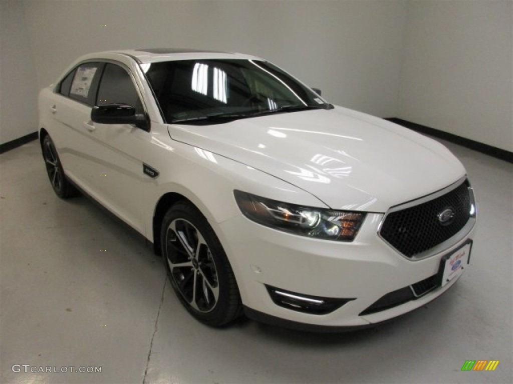 2016 Taurus SHO AWD - White Platinum / SHO Charcoal Black/Mayan Gray Miko Suede photo #2