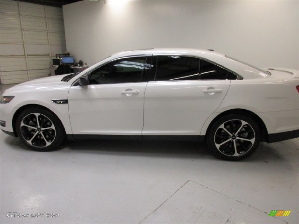 2016 Taurus SHO AWD - White Platinum / SHO Charcoal Black/Mayan Gray Miko Suede photo #6