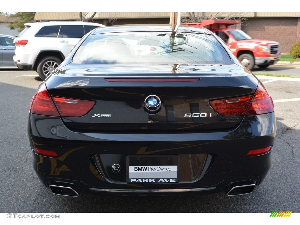 2016 6 Series 650i xDrive Coupe - Black Sapphire Metallic / Black photo #4