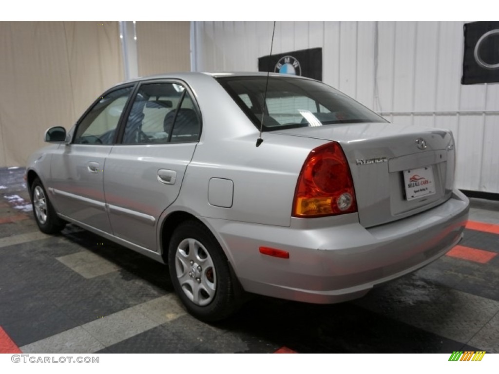 2005 Accent GLS Sedan - Silver Mist / Gray photo #10