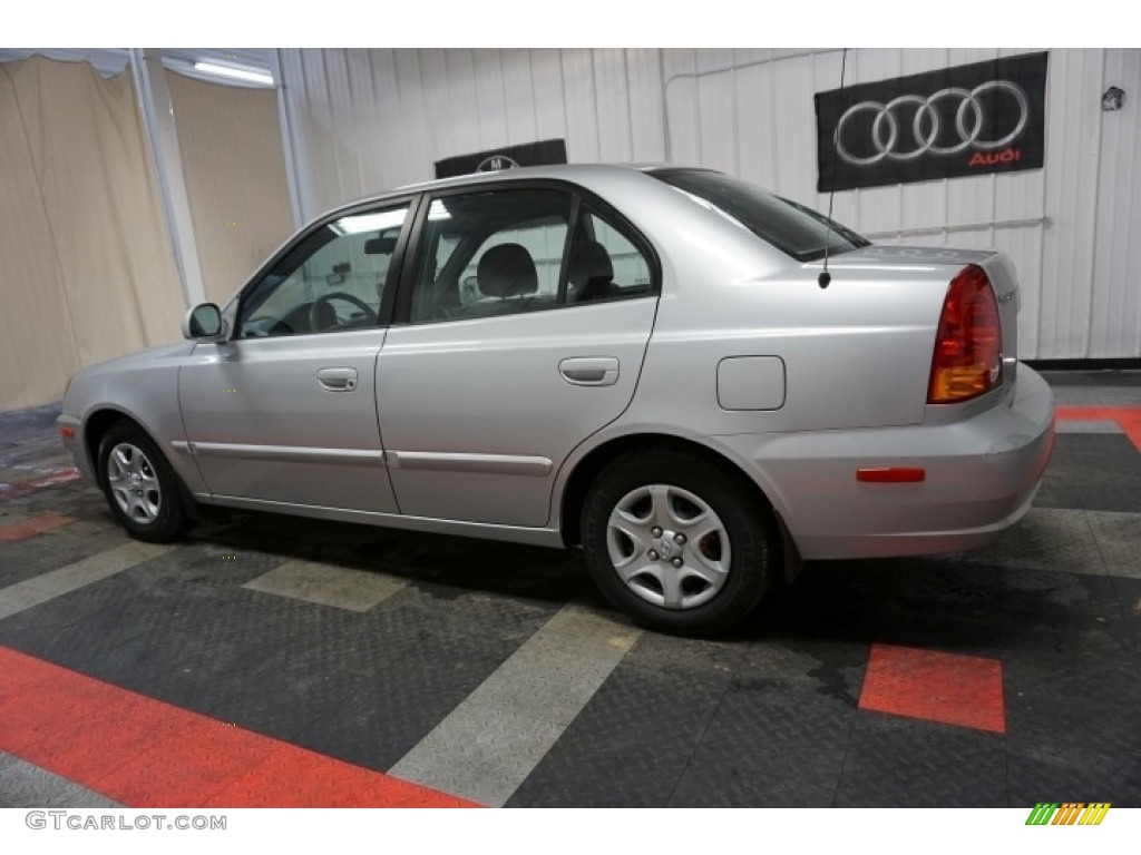 2005 Accent GLS Sedan - Silver Mist / Gray photo #11