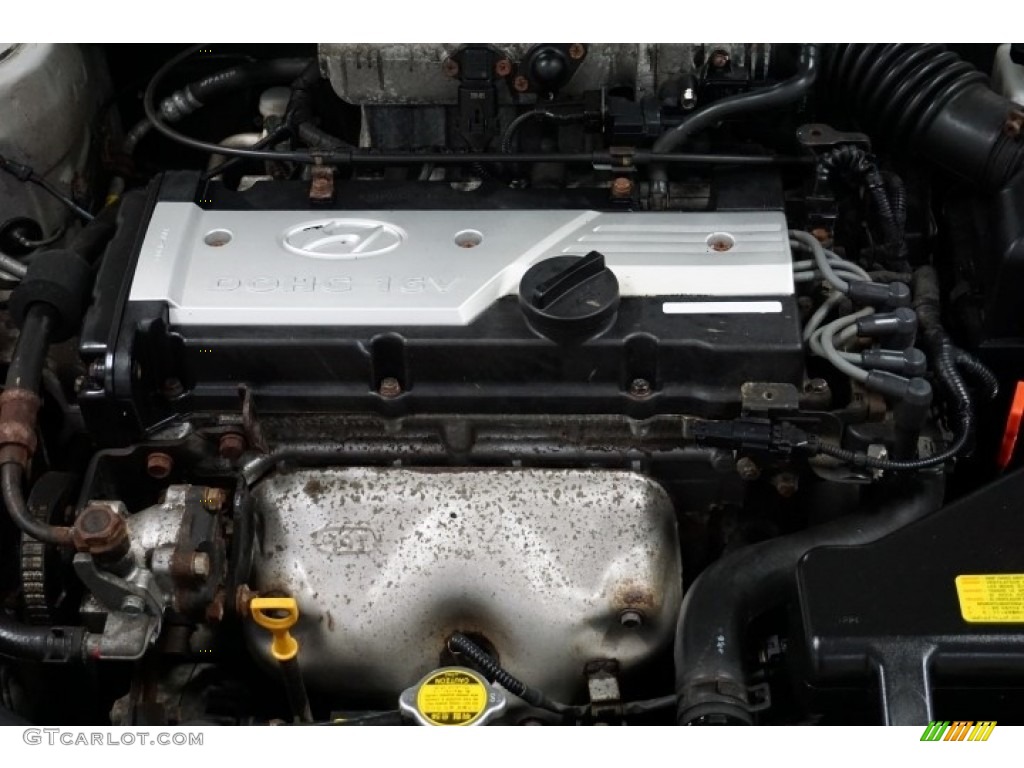 2005 Accent GLS Sedan - Silver Mist / Gray photo #40