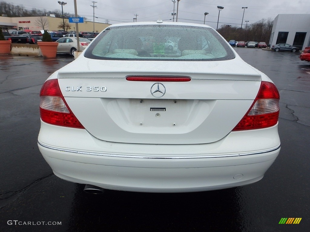 2008 CLK 350 Coupe - Arctic White / Cappuccino/Black photo #8