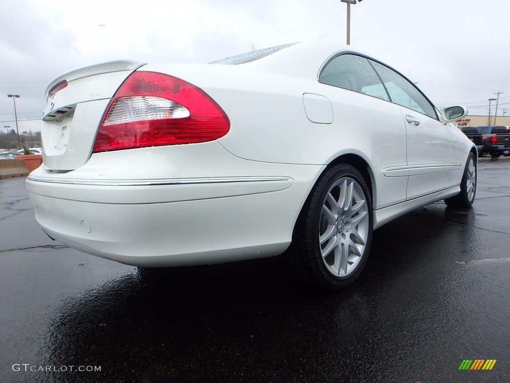 2008 CLK 350 Coupe - Arctic White / Cappuccino/Black photo #11