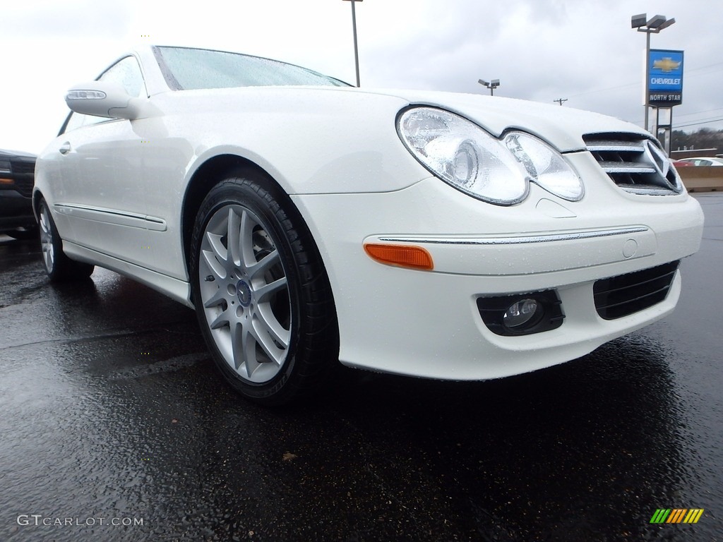 2008 CLK 350 Coupe - Arctic White / Cappuccino/Black photo #16
