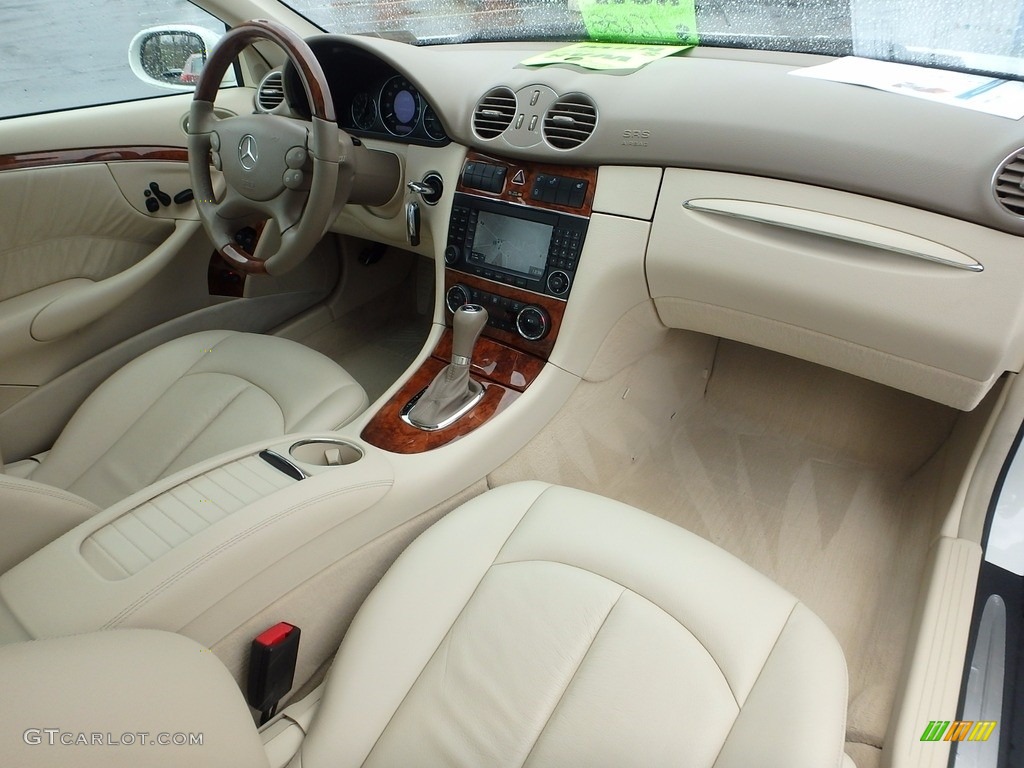 2008 CLK 350 Coupe - Arctic White / Cappuccino/Black photo #20