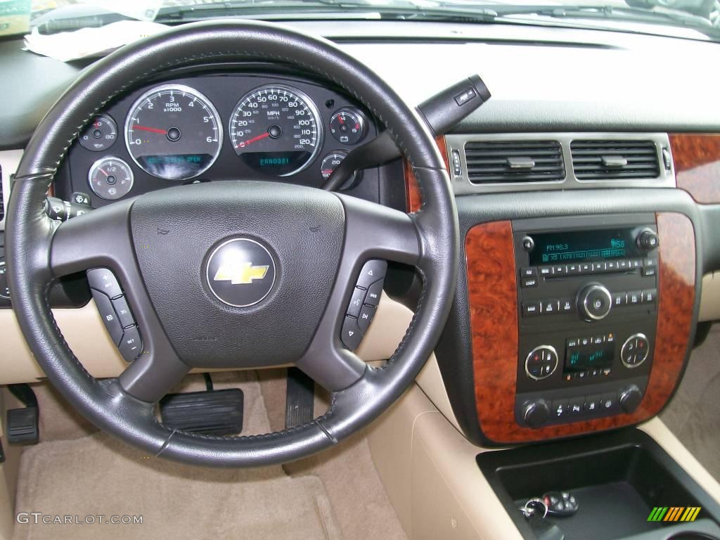 2007 Tahoe LTZ 4x4 - Black / Light Cashmere/Ebony photo #7