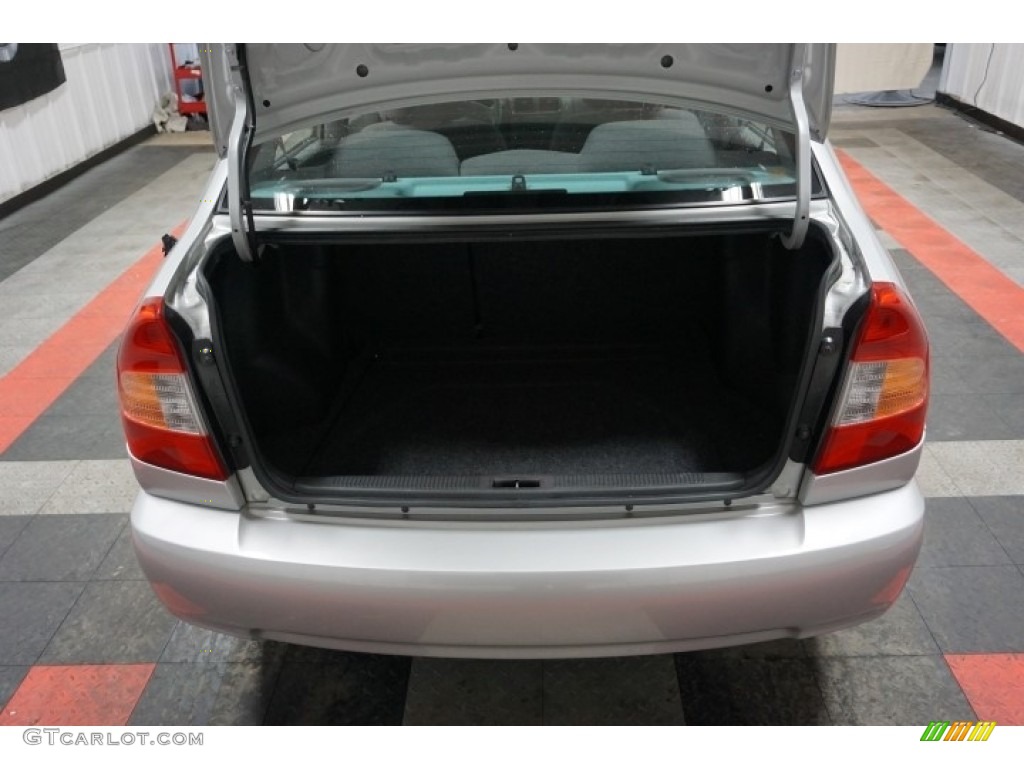 2002 Accent GL Sedan - Silver Mist / Gray photo #20
