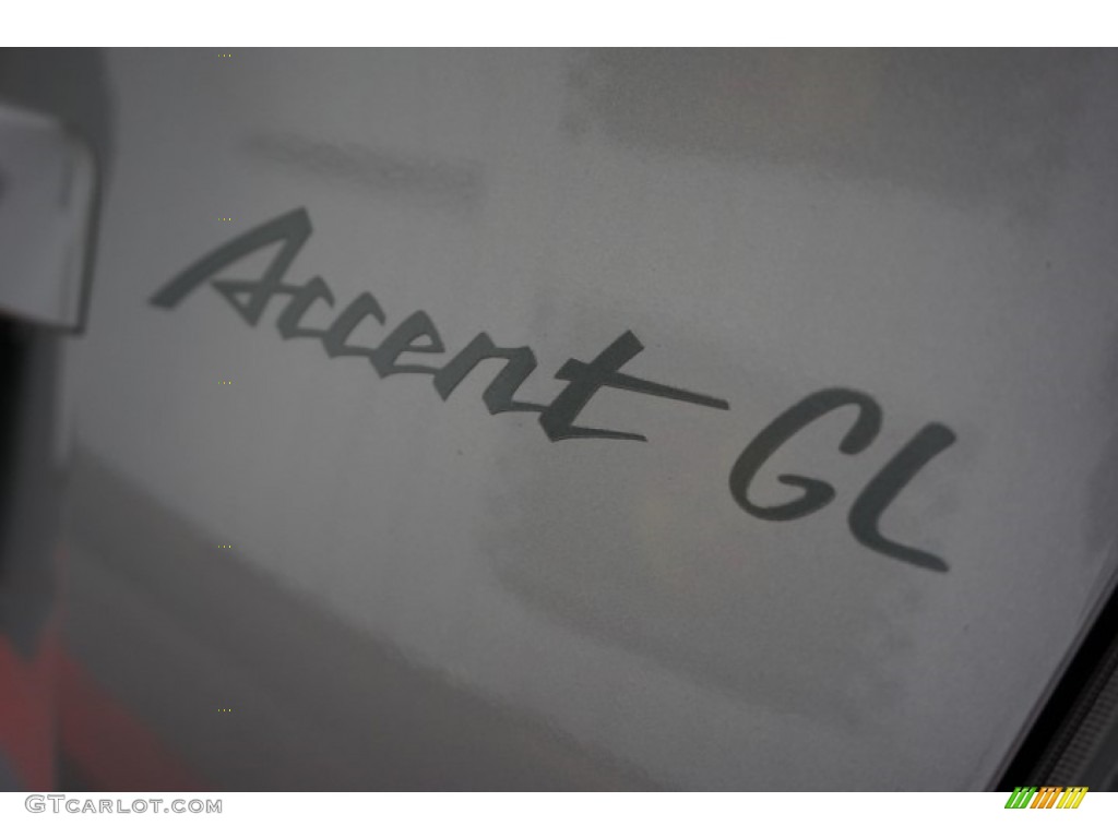 2002 Accent GL Sedan - Silver Mist / Gray photo #81