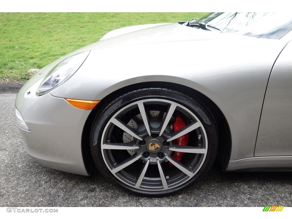 2013 911 Carrera 4S Coupe - Platinum Silver Metallic / Espresso Natural Leather photo #10