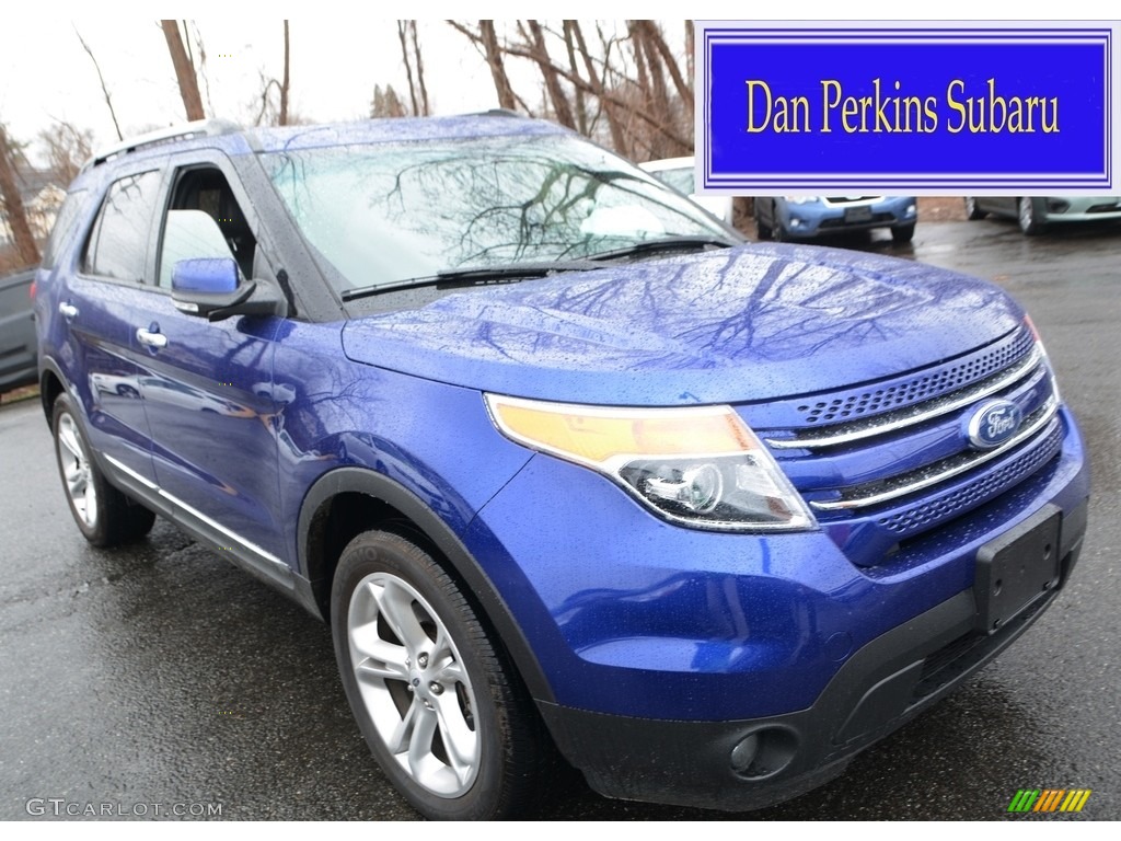 2015 Explorer Limited 4WD - Deep Impact Blue / Charcoal Black photo #1