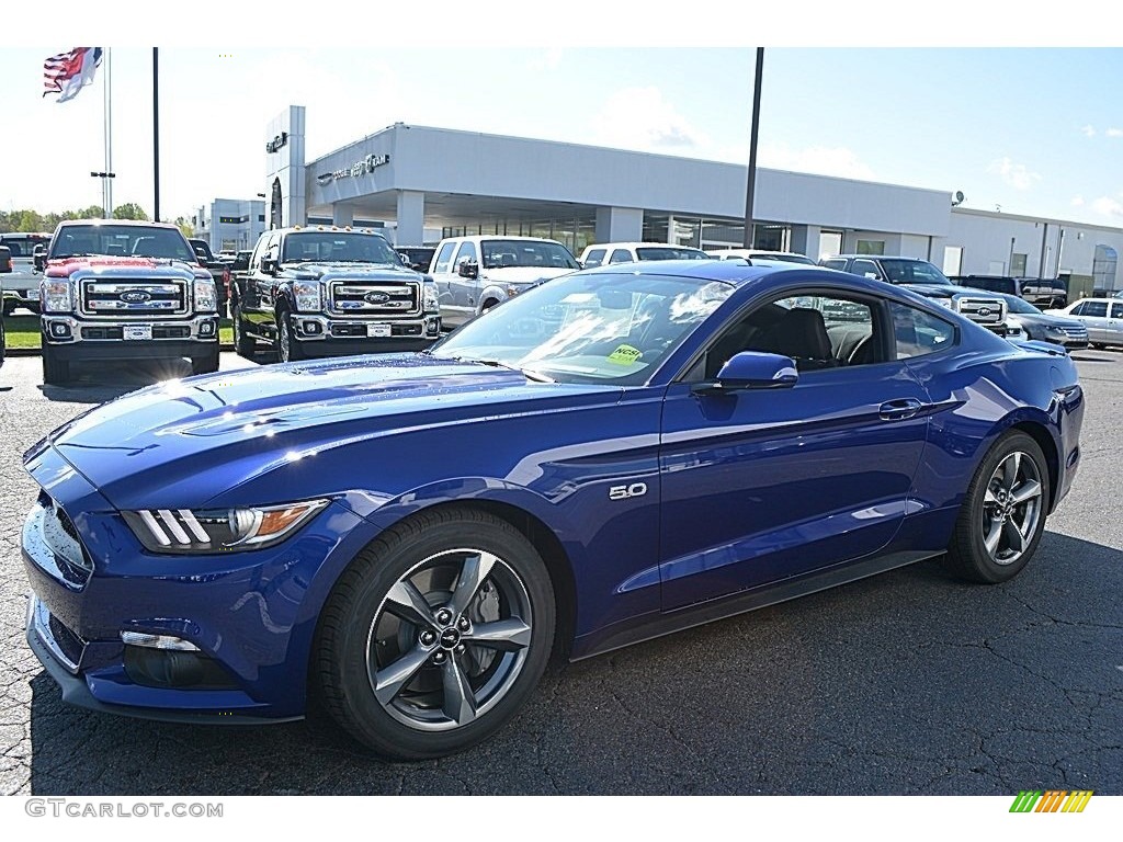 2016 Mustang GT Coupe - Deep Impact Blue Metallic / Ebony photo #3