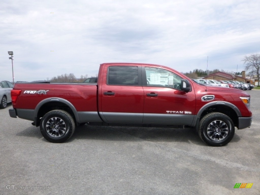 Cayenne Red 2016 Nissan TITAN XD PRO-4X Crew Cab 4x4 Exterior Photo #112142284