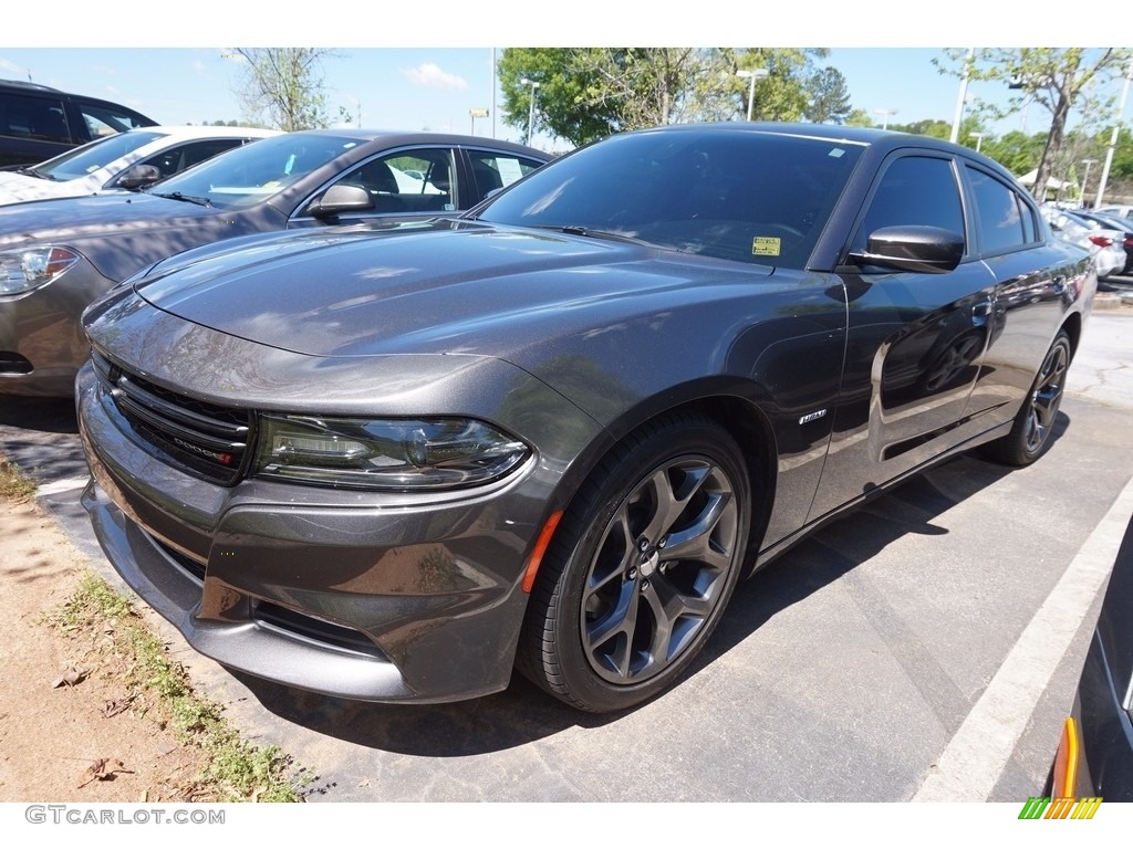 2016 Charger R/T - Granite Crystal Metallic / Black photo #1