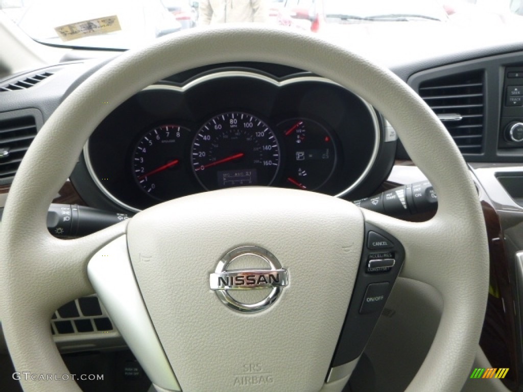 2016 Nissan Quest S Gray Steering Wheel Photo #112143619