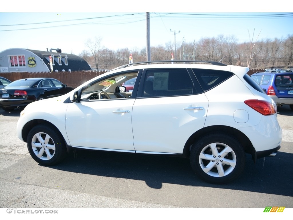 2009 Murano S AWD - Glacier Pearl / Beige photo #11