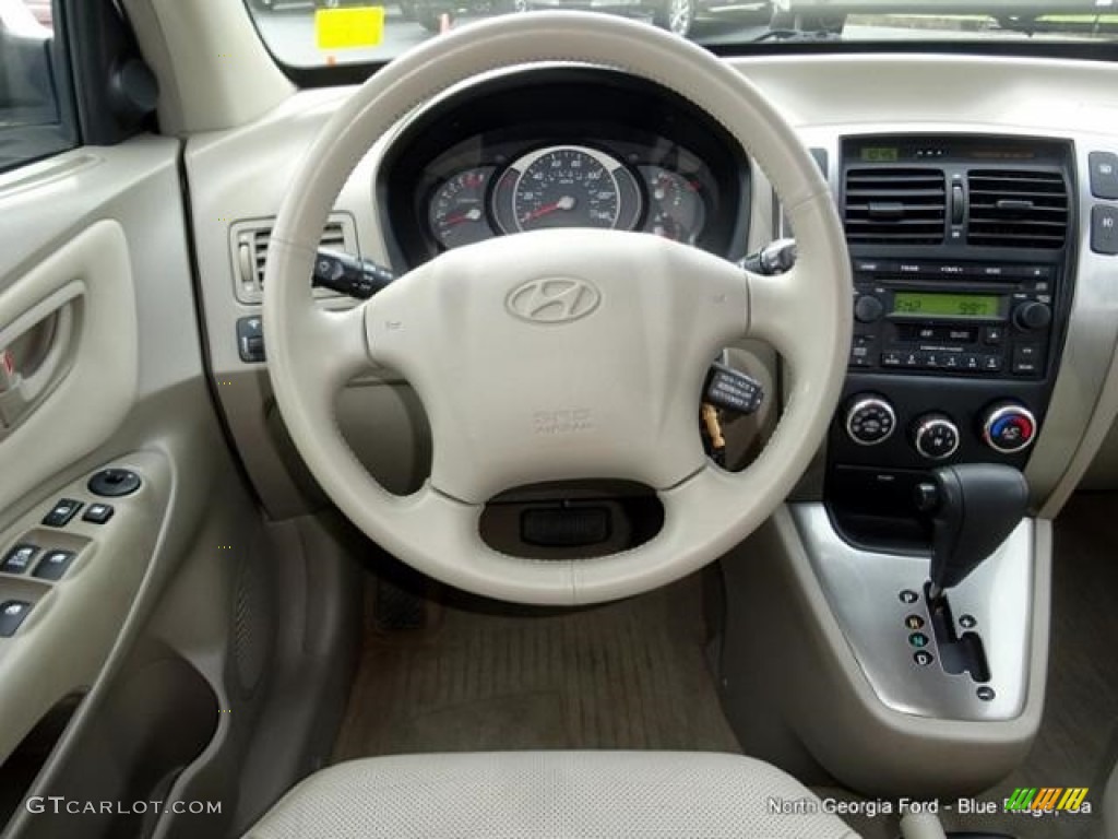 2005 Tucson GLS V6 - Nordic White / Beige photo #16