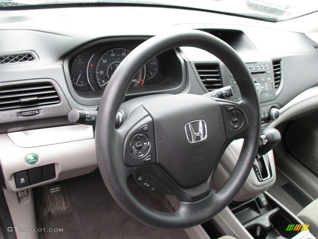 2013 CR-V LX AWD - Polished Metal Metallic / Gray photo #9