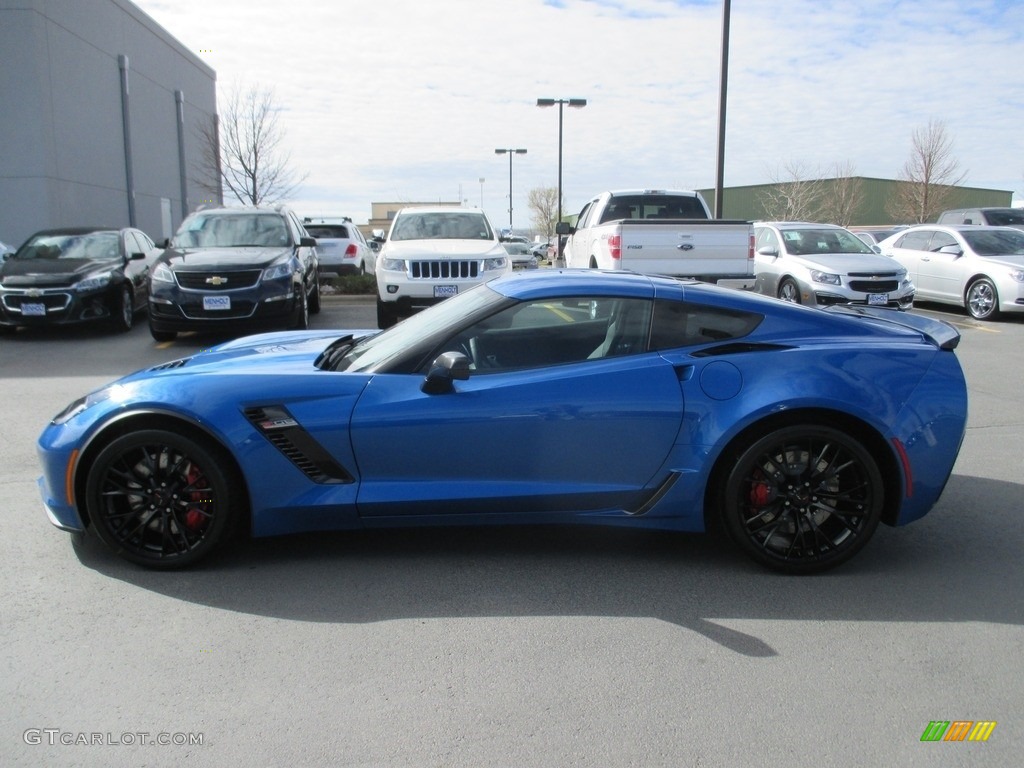 2016 Corvette Z06 Coupe - Laguna Blue Metallic / Jet Black photo #3