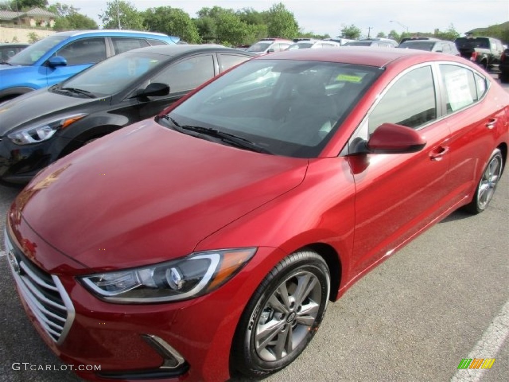 2017 Elantra SE - Red / Gray photo #2