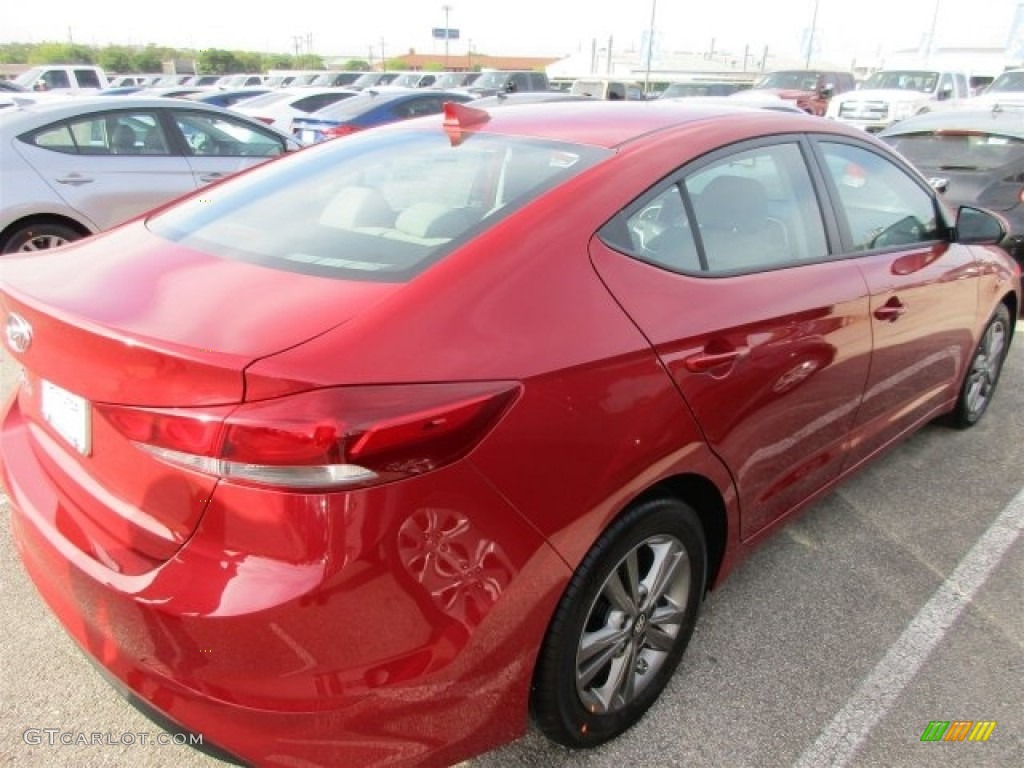 2017 Elantra SE - Red / Gray photo #6