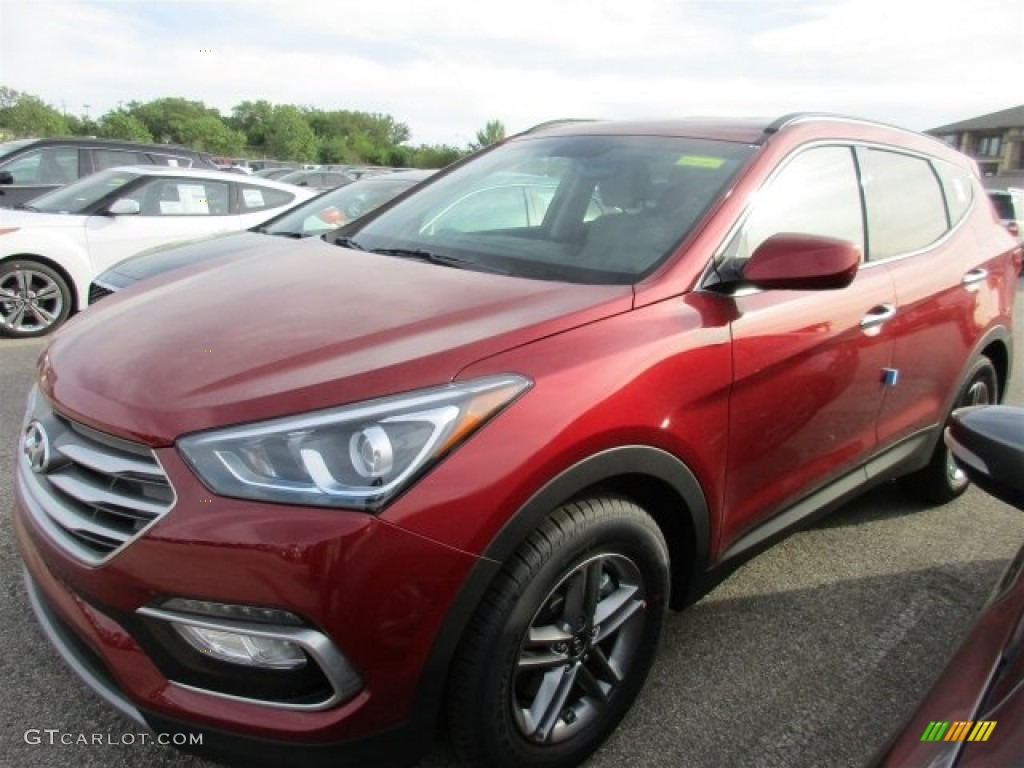 Serrano Red 2017 Hyundai Santa Fe Sport FWD Exterior Photo #112153660