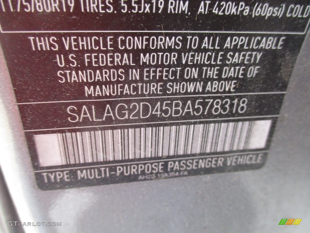 2011 LR4 HSE - Stornoway Grey Metallic / Ebony/Ebony photo #19