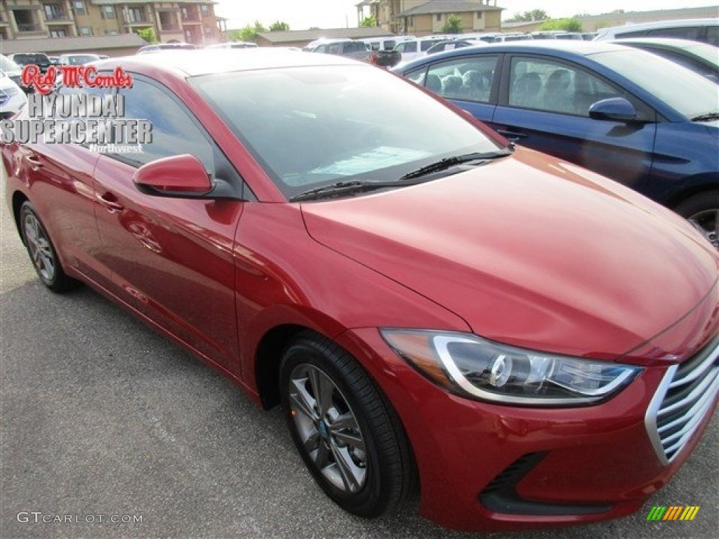 2017 Elantra SE - Red / Gray photo #1