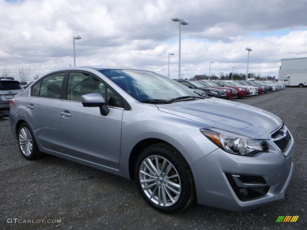 2016 Impreza 2.0i Premium 4-door - Ice Silver Metallic / Black photo #1