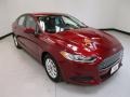 2016 Ruby Red Metallic Ford Fusion S  photo #2