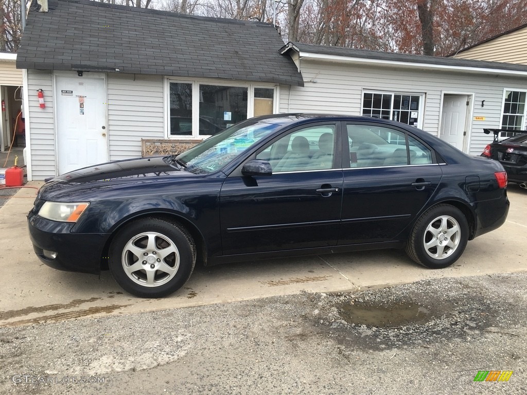 2006 Sonata LX V6 - Deepwater Blue / Beige photo #2