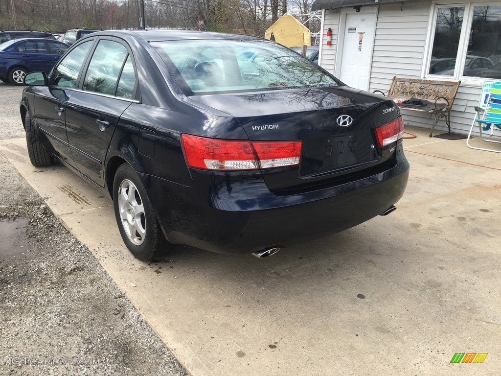 2006 Sonata LX V6 - Deepwater Blue / Beige photo #4