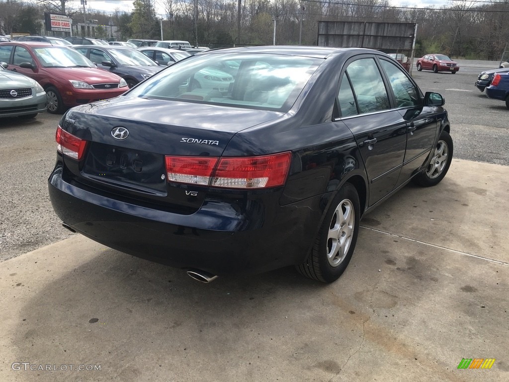 2006 Sonata LX V6 - Deepwater Blue / Beige photo #6