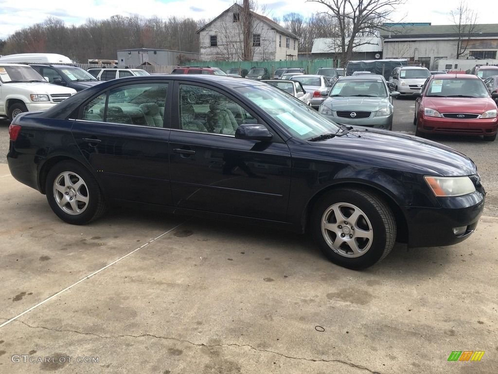 2006 Sonata LX V6 - Deepwater Blue / Beige photo #8