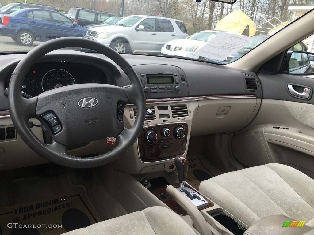 2006 Sonata LX V6 - Deepwater Blue / Beige photo #11