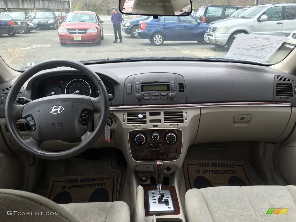 2006 Sonata LX V6 - Deepwater Blue / Beige photo #12