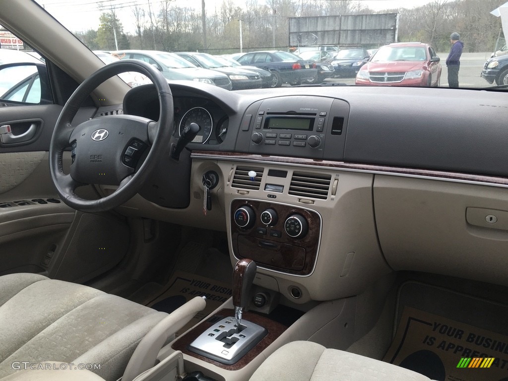 2006 Sonata LX V6 - Deepwater Blue / Beige photo #13