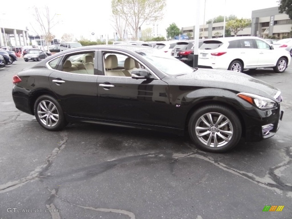 2015 Q70 3.7 - Black Obsidian / Wheat photo #6