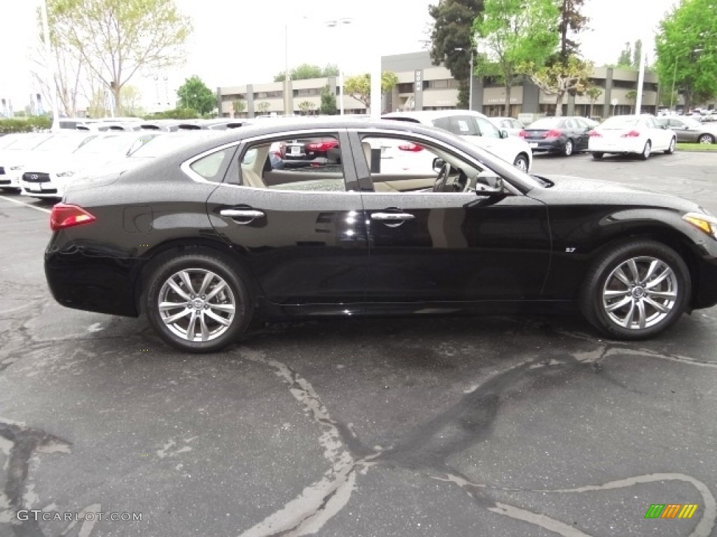 2015 Q70 3.7 - Black Obsidian / Wheat photo #7